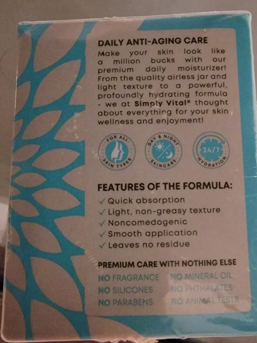 Simply Vital Collagen, Retinol‎ & Hyaluronic Acid Moisturizer NIB